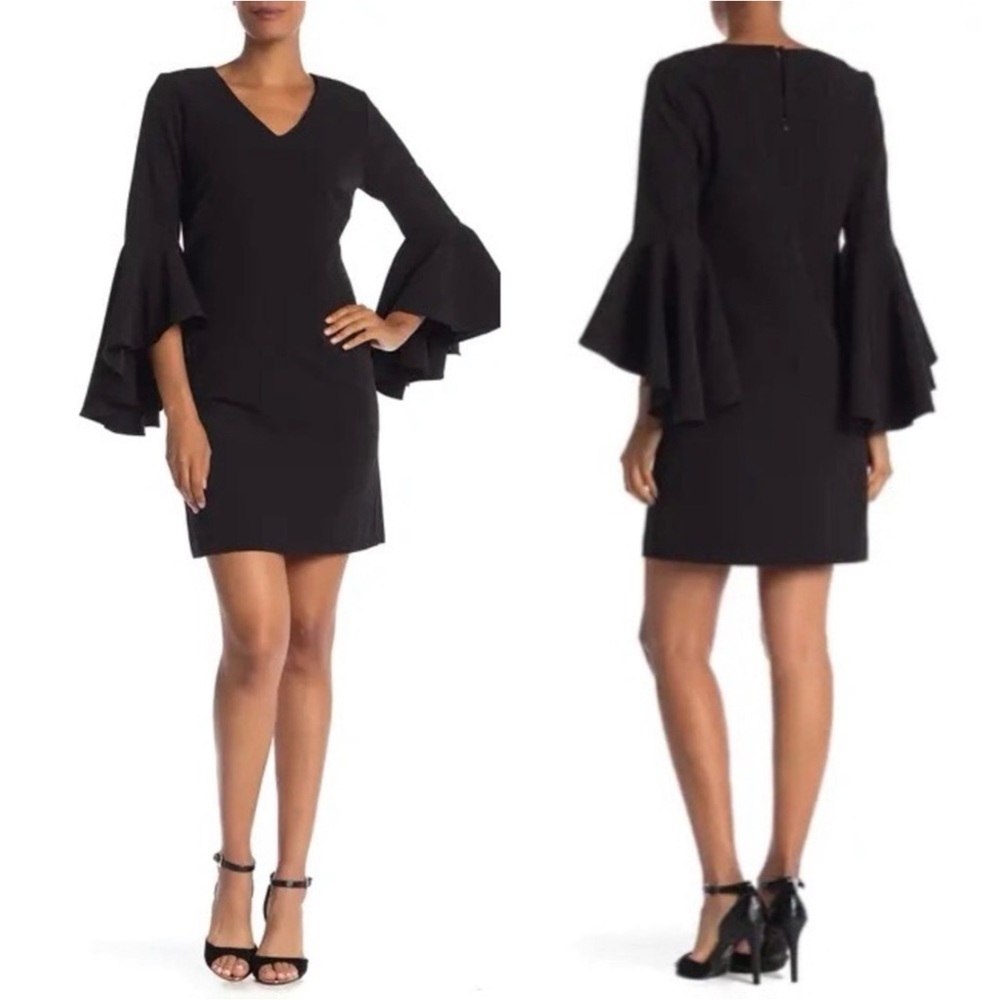 ✨ Catherine Malandrino Black Sheath Dress -size 10✨